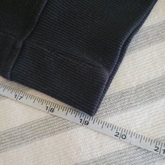 Van Heusen Mens 1/4 Zip Black Cotton Blend Sweater - Picture 10 of 10